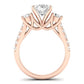 Primrose Diamond Matching Band Only ( Engagement Ring Not Included) For Ring With Oval Center rosegold