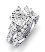 Primrose Diamond Matching Band Only ( Engagement Ring Not Included) For Ring With Cushion Center whitegold