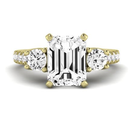 Primrose Emerald Diamond Bridal Set (Lab Grown Igi Cert) yellowgold