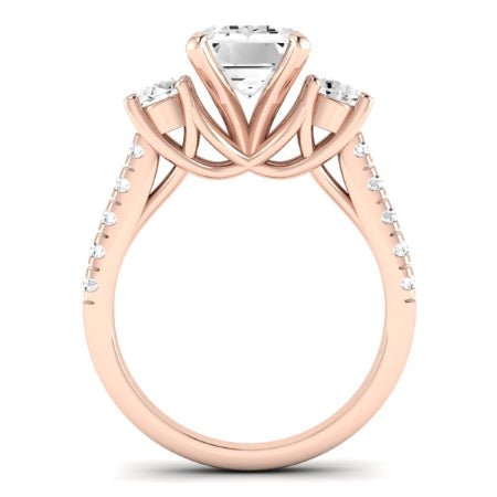 Primrose Emerald Diamond Bridal Set (Lab Grown Igi Cert) rosegold