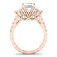 Primrose Emerald Diamond Bridal Set (Lab Grown Igi Cert) rosegold