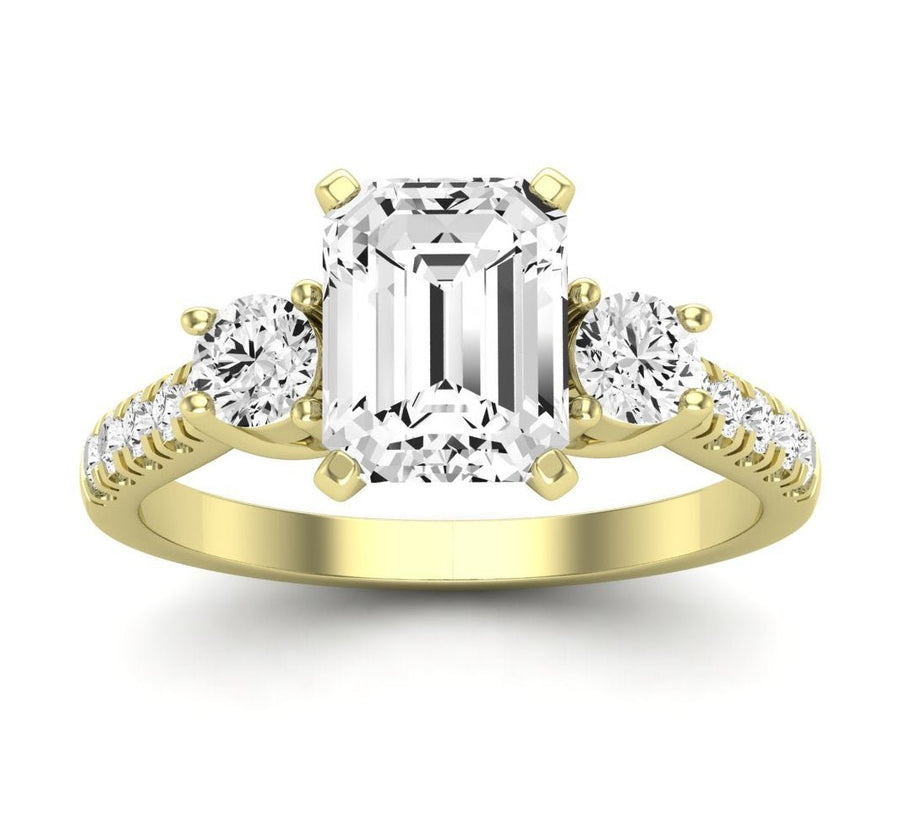 4.00 ct - Primrose - Emerald Lab Diamond Engagement Ring (IGI Certified)