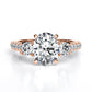 Primrose Oval Diamond Engagement Ring (Lab Grown Igi Cert) rosegold