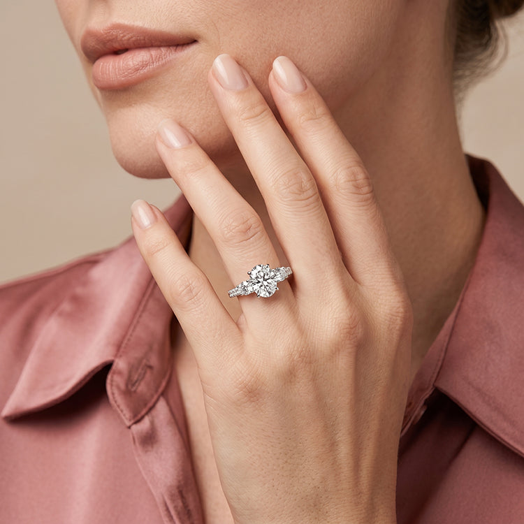 Primrose - GIA Natural Oval Diamond Engagement Ring