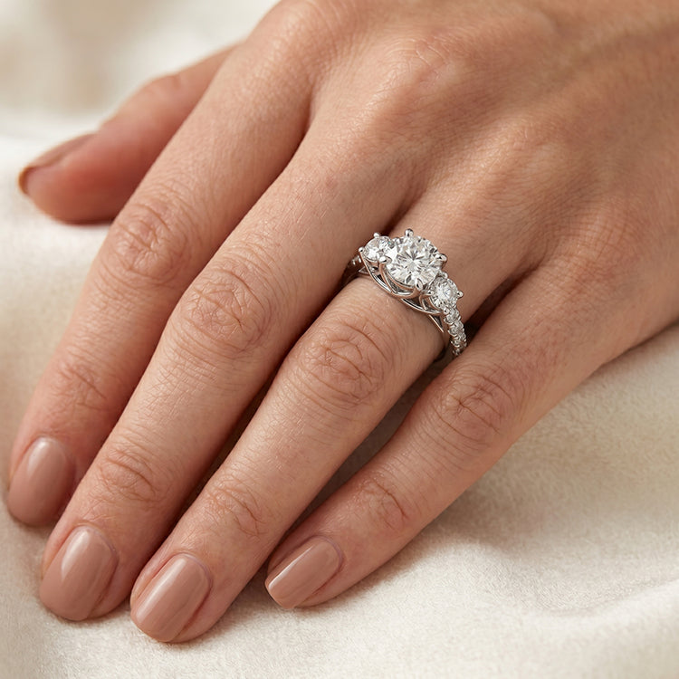 Primrose - GIA Natural Round Diamond Engagement Ring