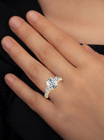 Primrose Oval Diamond Engagement Ring (Lab Grown Igi Cert) yellowgold