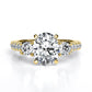 Primrose Oval Moissanite Engagement Ring yellowgold