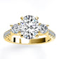 Primrose Oval Moissanite Engagement Ring yellowgold