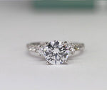 Primrose Round Diamond Engagement Ring (Lab Grown Igi Cert) whitegold