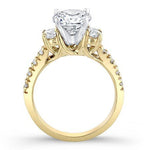 Primrose Round Moissanite Engagement Ring yellowgold
