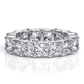 Princess Cut Moissanite Eternity Band