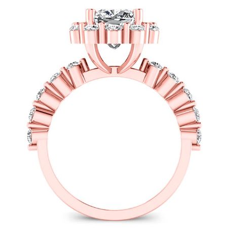 Privet Cushion Diamond Bridal Set (Lab Grown Igi Cert) rosegold