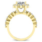 Privet Cushion Diamond Bridal Set (Lab Grown Igi Cert) yellowgold