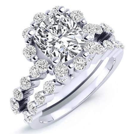 2.00 ct - Privet - Cushion Moissanite Bridal Set