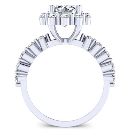 Privet Diamond Matching Band Only (engagement Ring Not Included) For Ring With Round Center whitegold