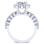 Privet Diamond Matching Band Only (engagement Ring Not Included) For Ring With Round Center whitegold