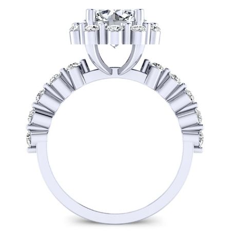 Privet Diamond Matching Band Only (engagement Ring Not Included) For Ring With Round Center whitegold