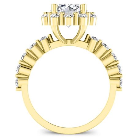 Privet Princess Diamond Engagement Ring (Lab Grown Igi Cert) yellowgold