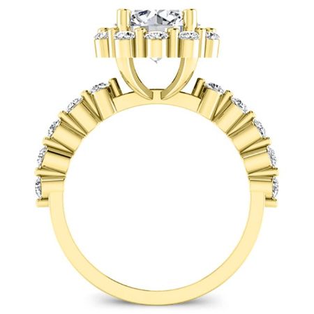 Privet Princess Diamond Engagement Ring (Lab Grown Igi Cert) yellowgold