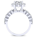 Privet Princess Moissanite Bridal Set whitegold