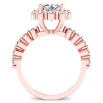 Privet Round Moissanite Bridal Set rosegold