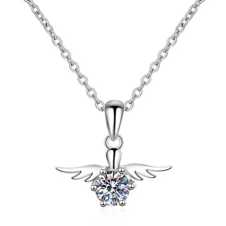 Promise Moissanite Necklace whitegold