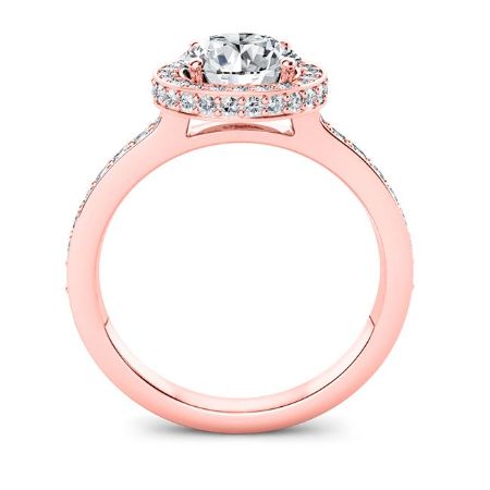 Quince Diamond Matching Band Only (engagement Ring Not Included) For Ring With Round Center whitegold