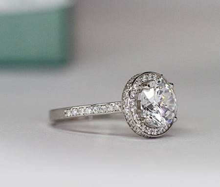 Quince Round Diamond Engagement Ring (Lab Grown Igi Cert) whitegold