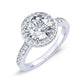 Quince Round Diamond Bridal Set (Lab Grown Igi Cert) whitegold