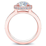 Quince Round Moissanite Bridal Set rosegold