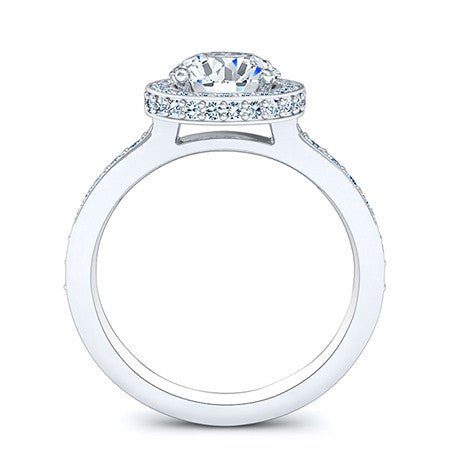 Quince Round Moissanite Bridal Set whitegold