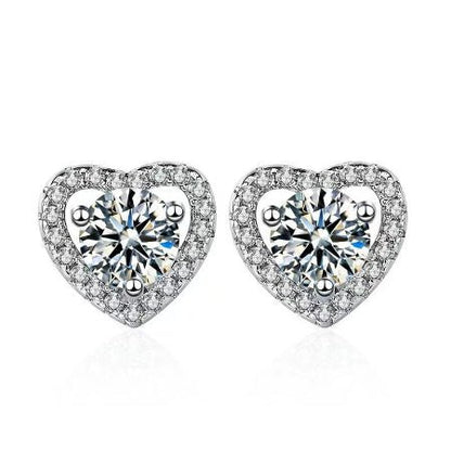 Rae Diamond Earrings (Clarity Enhanced) whitegold