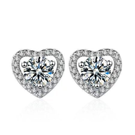 Rae Diamond Earrings (Clarity Enhanced) whitegold