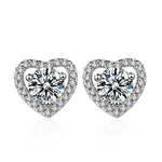 Rae Moissanite Earrings whitegold