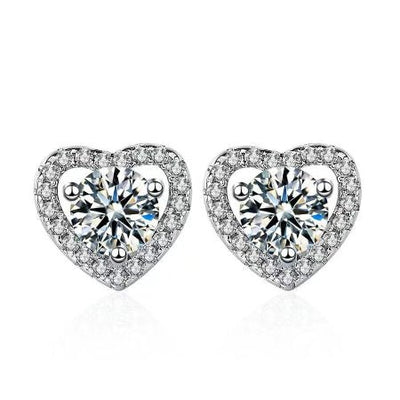 Rae Moissanite Earrings whitegold