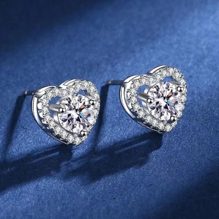 Rae Moissanite Earrings whitegold