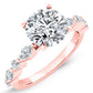 Redbud Round Diamond Engagement Ring (Lab Grown Igi Cert) rosegold