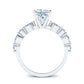 Redbud Princess Diamond Engagement Ring (Lab Grown Igi Cert) whitegold