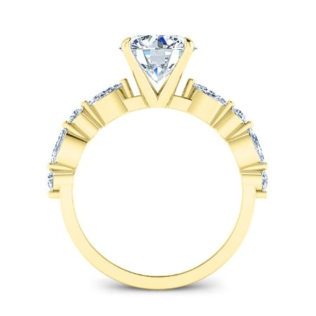 Redbud Round Diamond Engagement Ring (Lab Grown Igi Cert) yellowgold