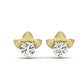 Reed Round Diamond Stud Earrings yellowgold