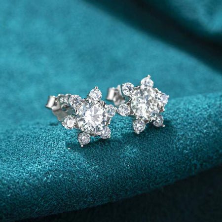 Remi Moissanite Earrings whitegold