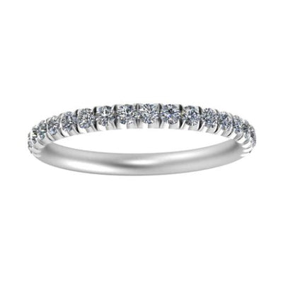 Ren Trendy Moissanite Wedding Ring whitegold