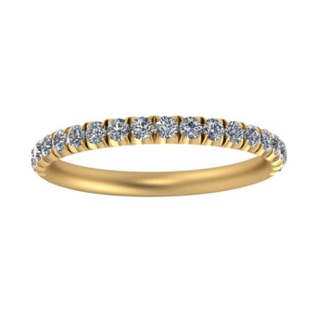 Ren Trendy Moissanite Wedding Ring yellowgold