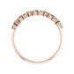 Rhodes Trendy Diamond Wedding Ring rosegold