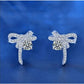 Rica Ribbon Stud Diamond Earrings (Clarity Enhanced) whitegold