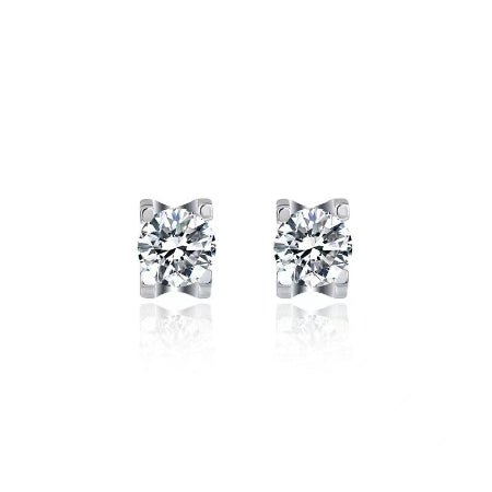 Riley Moissanite Earrings whitegold