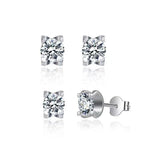 Riley Moissanite Earrings whitegold