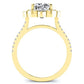 Rockrose Cushion Diamond Bridal Set (Lab Grown Igi Cert) yellowgold