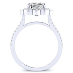 Rockrose Cushion Diamond Engagement Ring (Lab Grown Igi Cert) whitegold