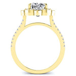 Rockrose Cushion Diamond Bridal Set (Lab Grown Igi Cert) yellowgold